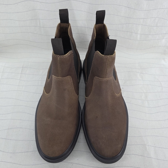 Clarks Mens Burchill Up Brown Leather Pull On Boots Shoes 261794027110 Size 12 main image 10